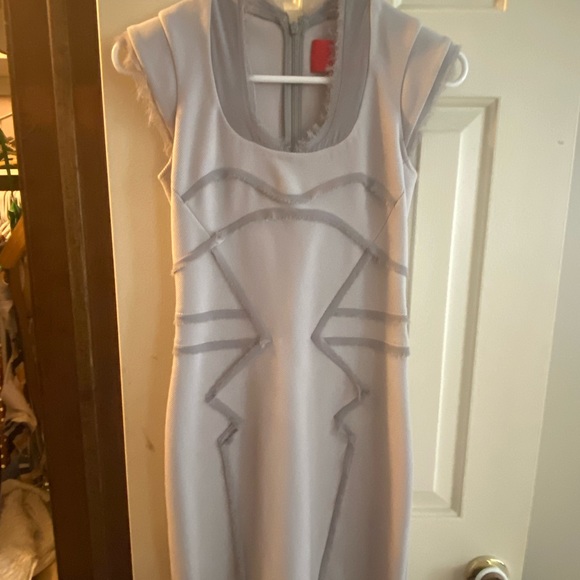 Z Spoke Zac Posen Gray Dress size 2 - Picture 4 of 6